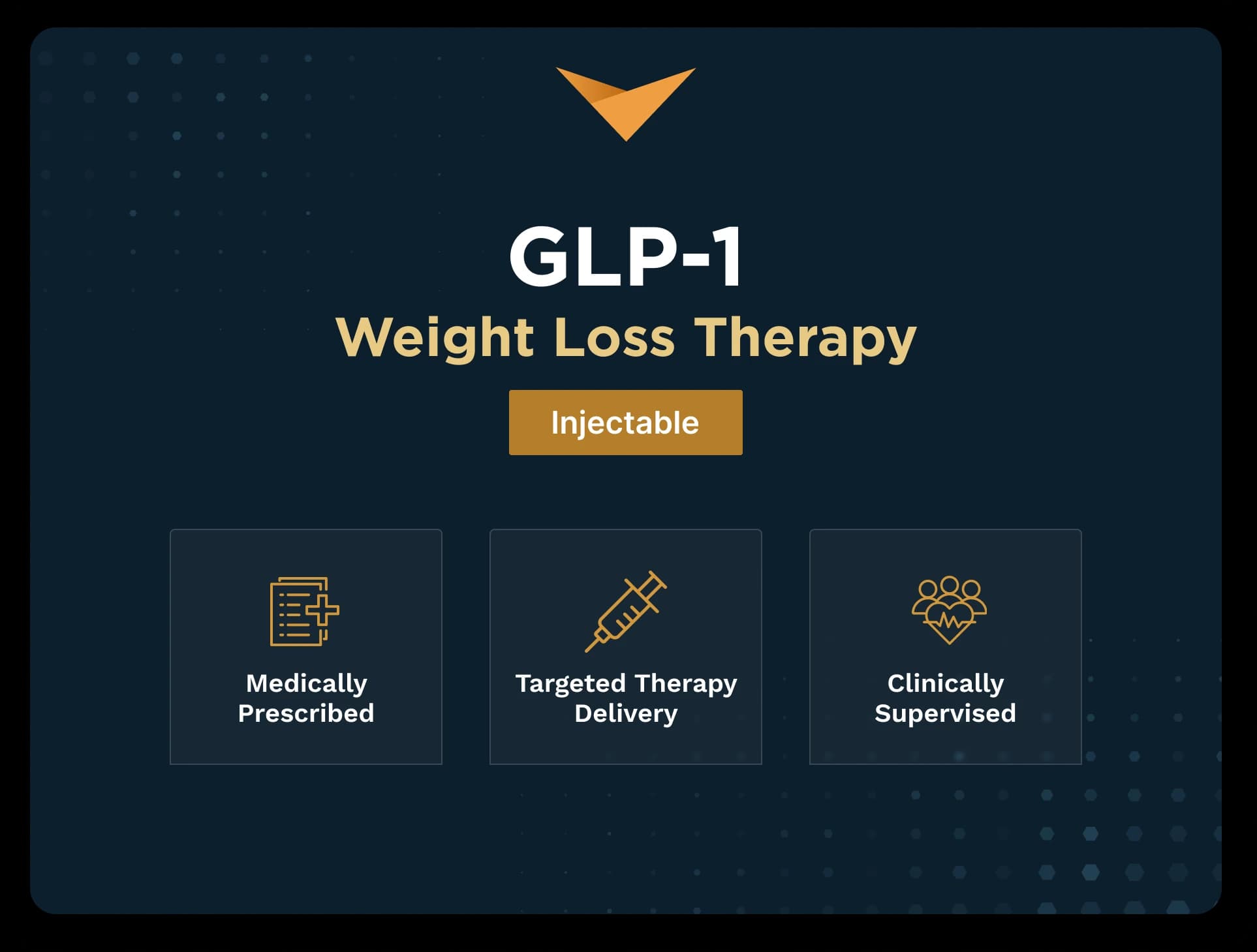 GLP-1 weight loss therapy, injectable format